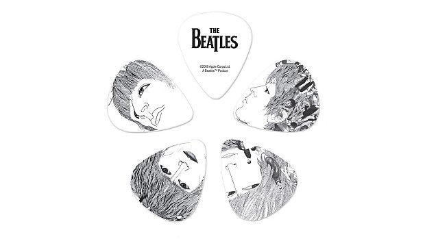 D'Addario 1CWH4-10B1 The Beatles Signature Guitar Picks - Medium (10-Pack) image 1