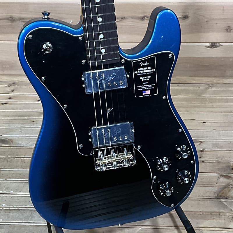 Fender American Professional II Telecaster Deluxe Electric Guitar - Dark Night image 1