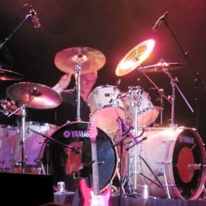 Phil Ehart's KANSAS Yamaha Beech Absolute Custom Complete Drum Set.  Signed, Authenticated image 13