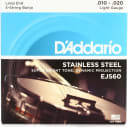 D'Addario EJS60 Stainless Steel Banjo Strings - .010-.020 Light 5-string