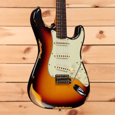 Fender Custom Shop Limited 1964 Stratocaster Reissue L-Series Heavy Relic - Faded/Aged 3 Tone Sunburst - L11421 - PLEK'd image 1