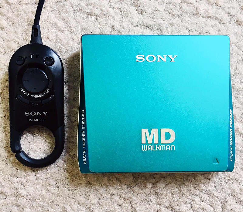 Sony MZ-E75 Walkman MiniDisc Player, Super Rare Green ! Working !