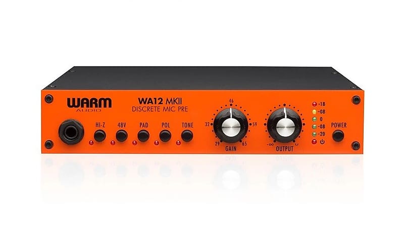 Warm Audio WA12 MKII Discrete Mic Pre - Orange image 1