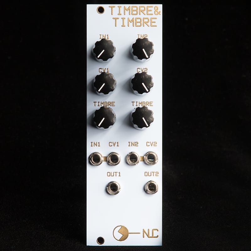 Nonlinearcircuits Timbre & Timbre Waveshaper Eurorack Module White/Gold image 1