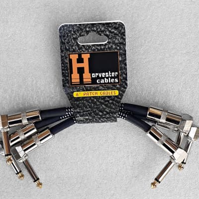Harvester Patch Cables 3 pack, 6 inch High Quality Tour Grade. B-02 for sale