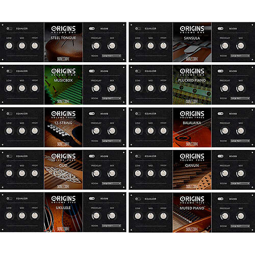 boom LIBRARY SONUSCORE Origins Bundle Volumes 15 Virtual Reverb