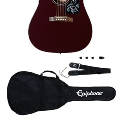 Epiphone Starling Acoustic Player Pack, Wine Red for sale