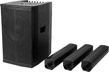 ibiza 400W All-In-One Active Column Speaker System with Bluetooth / SD / USB, Black image 1