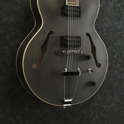 Ibanez AF55-TKF Artcore Series Hollow Body Electric Guitar Transparent Black Flat with Free Setup image 3