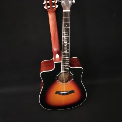 6 Strings Classical/ 6 Strings Acoustic Double Neck, Double Sided Busuyi Guitar 2020. image 2