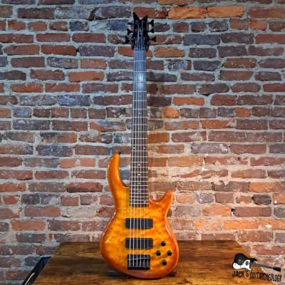Dean Edge Q6 6-String Bass (2000s - Cherryburst) for sale