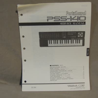 Yamaha PirtaSound PSS-140 Service Manual [Three Wave Music]