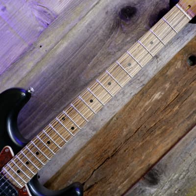 Keith Holland Custom S-ANS #1326 - Black Nitro with Red Tortoiseshell Pickguard image 15
