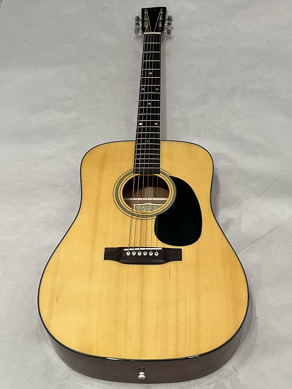 Recording King RD-318 Deluxe Dreadnought Natural | Reverb