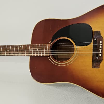 1968 Gibson J-45 ADJ Deluxe Cherry Sunburst Dreadnought Vintage Acoustic Guitar image 5