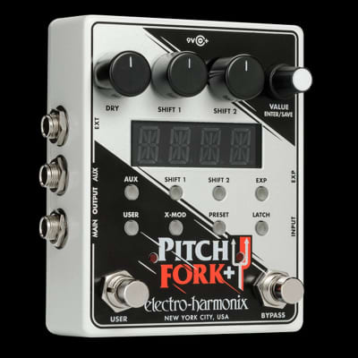 Electro-Harmonix EHX Pitch Fork Plus Polyphonic Pitch Shifter/Harmony Effects Pedal image 1