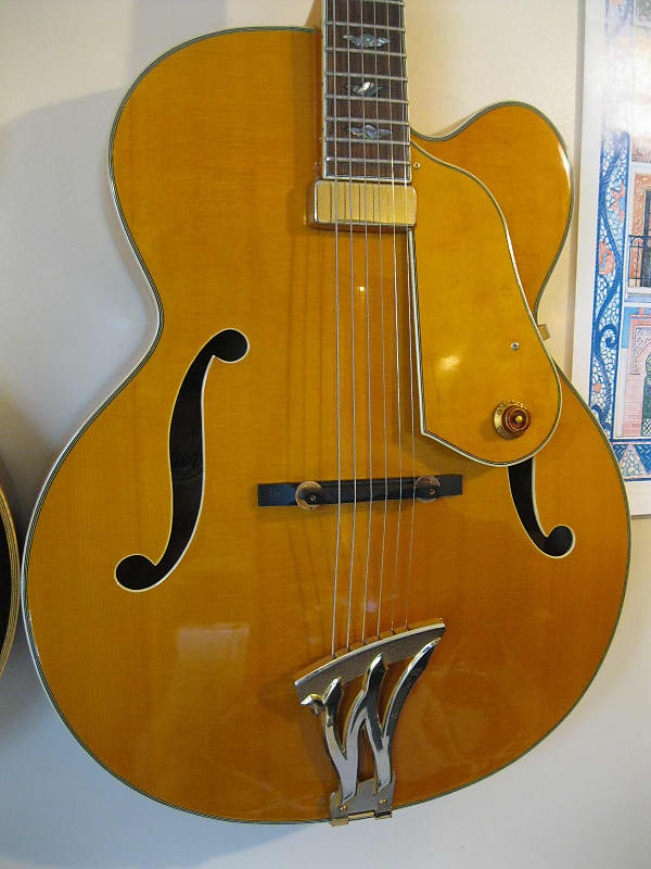 Washburn J-10 Orleans 1997 Spruce/Flamed Sycamore 17" Deep-Bodied  Archtop Jazz Electric Guitar Rare image 1