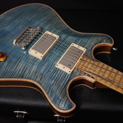 Knaggs Guitars Keya in Blue Marlin with T1 Top & Back w/ Pale Moon Ebony Fretboard image 7