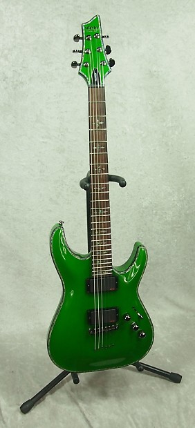 Schecter Hellraiser C 1 in Steele Green Capitol Guitars Exclusive with case