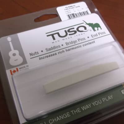 Graph Tech PQ-9200-C0 TUSQ 1/8" Compensated Taylor-Style Acoustic Guitar Saddle image 1