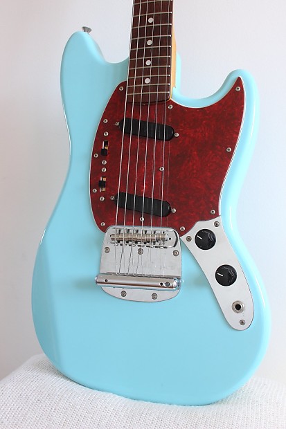 Fender '69 Reissue Mustang Sonic Blue 2010-11 | Reverb