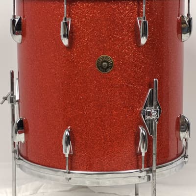 Gretsch 22/13/16" 60's Round Badge Name Band Drum Set - Tangerine Sparkle image 14