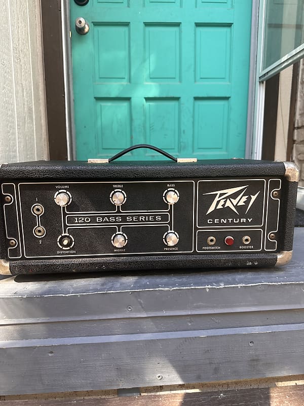 Peavey Century 120 Bass Series Mid ‘70’s Black Reverb