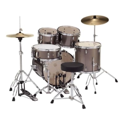 Pearl Roadshow 5 pc Set w/Hardware & Cymbals Bronze Metallic RS505C/C707 image 7