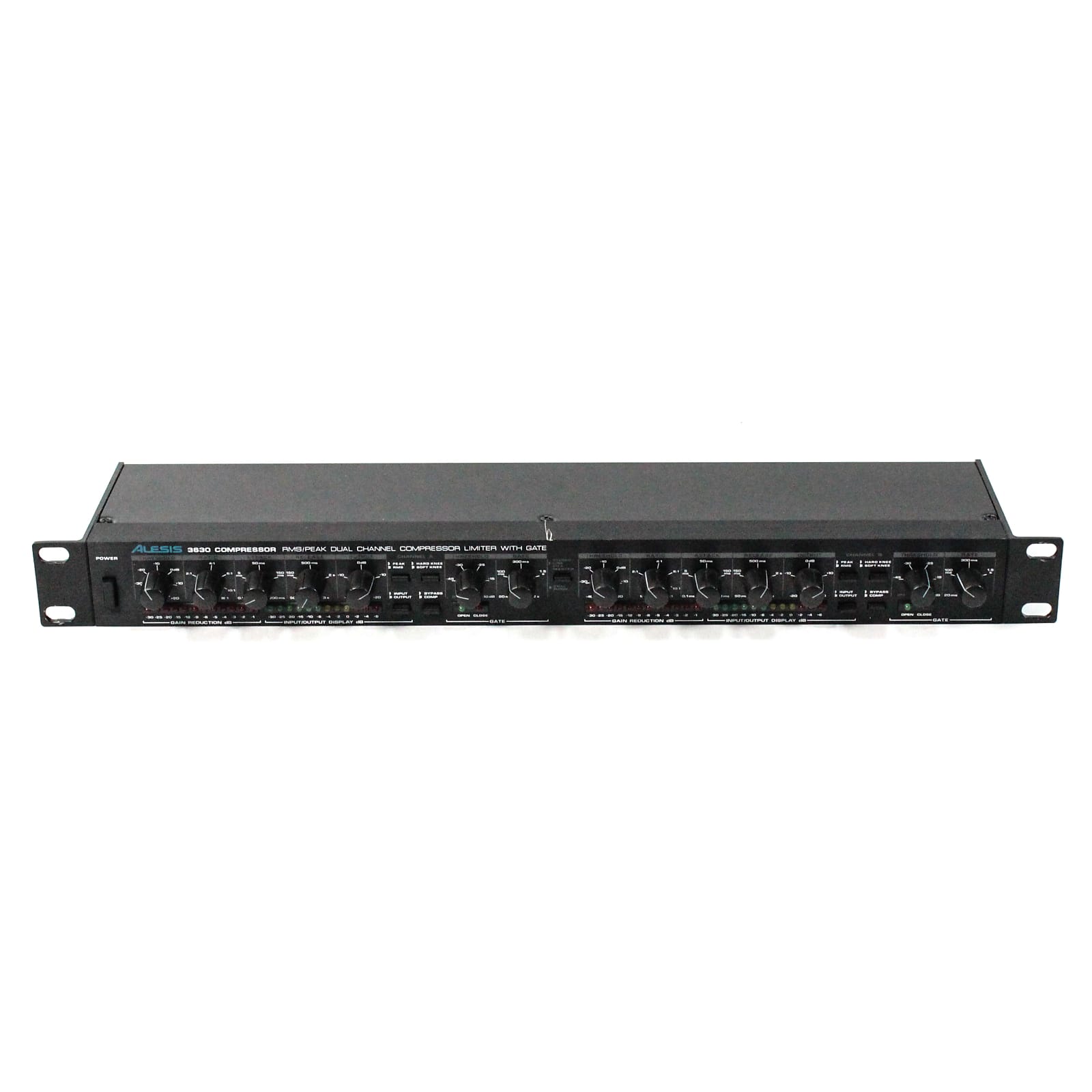 Alesis 3630 Dual-Channel Compressor / Limiter with Gate | Reverb
