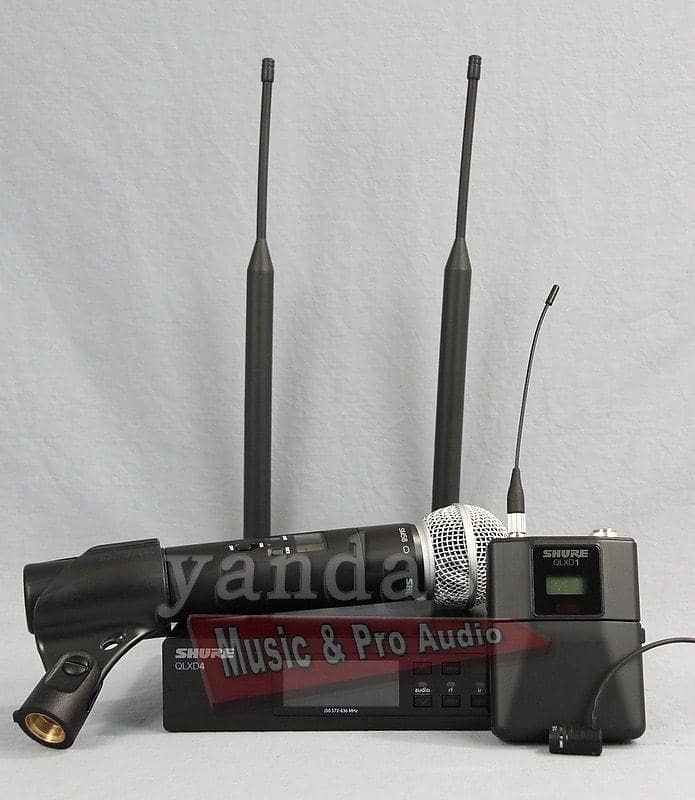 Shure QLXD124/85 Microphone Handheld & Lavalier Combo Reverb