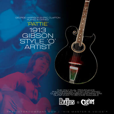 “Pattie” Historic Clapton, Harrison Owned/Played | Linked To Songwriting of Cream’s ‘Badge’, The Beatles ‘Here Comes The Sun’ | 1913 Gibson Style “O” Acoustic Guitar image 11