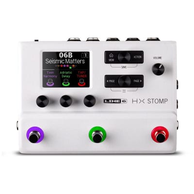 Line 6 HX Stomp Effects Pedal for Electric Guitar and Line Instruments  (Limited Edition White)