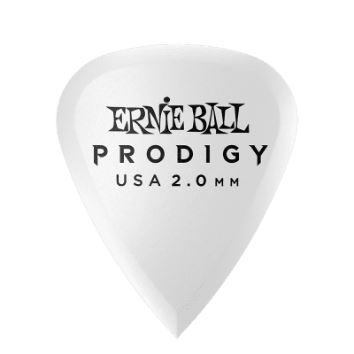 Ernie Ball 9202 2.0MM WHITE STANDARD PRODIGY PICKS 6-PACK image 1