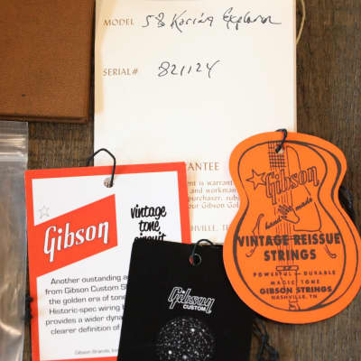 MINTY! 2022 Gibson Custom Shop 1958 Reissue Explorer Natural Korina w/ Black Pickguard + COA OHSC image 4