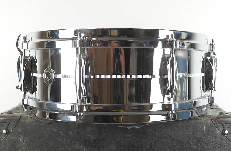 Gretsch 5x14 USA Custom Ham. Chrome Over Brass Snare – Drumland Canada