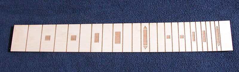 Slide Steel Lap Guitar Fretboard 22.5 Scale Etched Birch DIY Build fits RetroFit KIT GeorgeBoards™#5 image 1