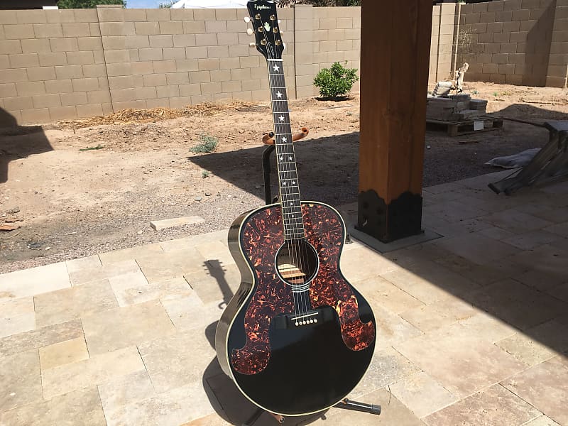 1989 Epiphone SQ-180 / J-180 Super Jumbo Acoustic Guitar w/ Upgrades  VINTAGE & RARE! Everly Brothers, Billie Joe AS-IS