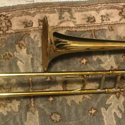 HISTORIC 1920 F.E. OLDS TROMBONE FAMOUSLY OWNED: " THE HARMONIAN " USED IN 1920-30'S BEN SELVEN ORCHESTRA EXCELLENT TECH. SERVICED W/ORG. CASE / ELKHORN MPC image 3
