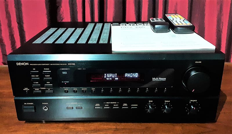 2004 Denon DRA-685 AM/FM Audio Video Stereo Receiver With Turntable PHONO Input image 1
