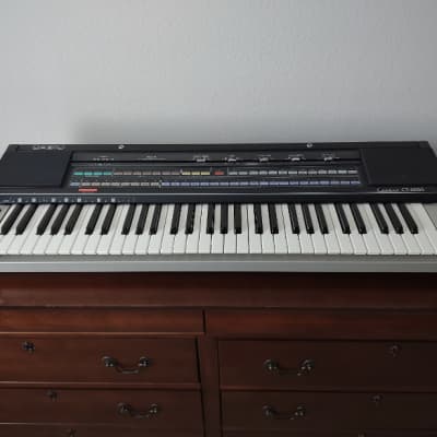 Casio CT-6000 Casiotone 61-Key Synthesizer 1980s - Black / Silver image 2