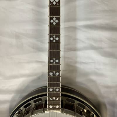 Lida Vintage 4-String Banjo 19 Frets Remo Weatherking Banjo Head USA With Case image 4