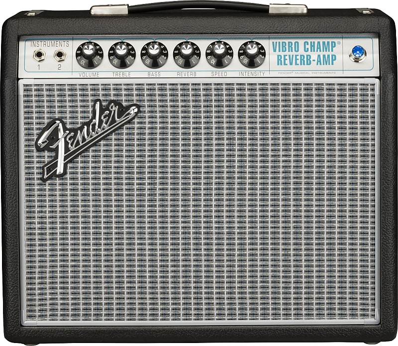 Fender - '68 Custom Vibro Champ® Reverb - Combo Amplifier - 5W- Black image 1