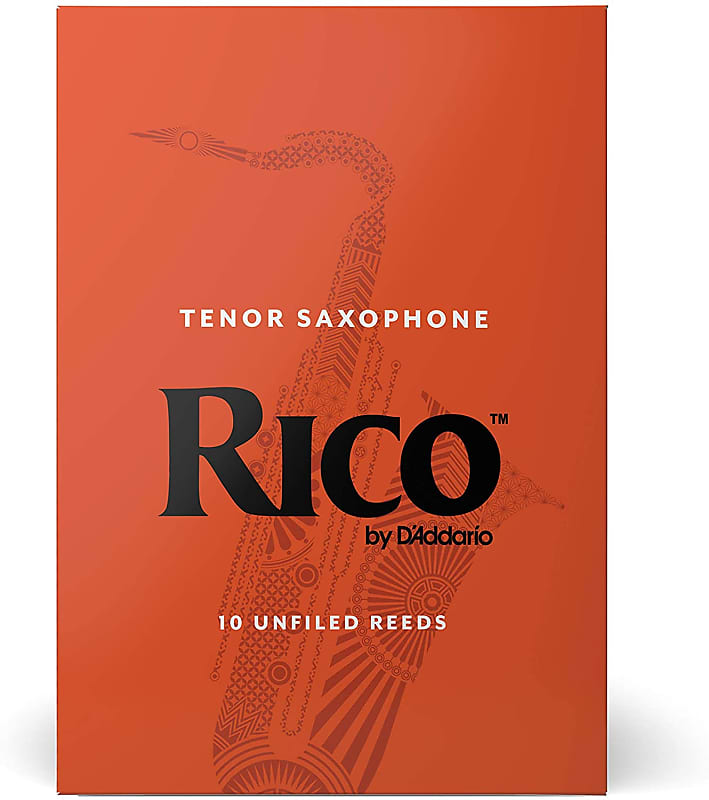 Rico Tenor Saxophone Reeds, Strength 4, 10-pack image 1