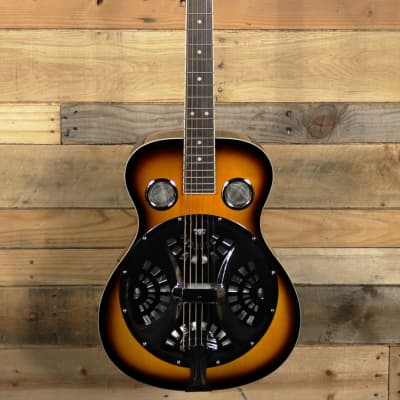 Regal RD-40V Studio Series Roundneck Resophonic Guitar Vintage Sunburst image 4