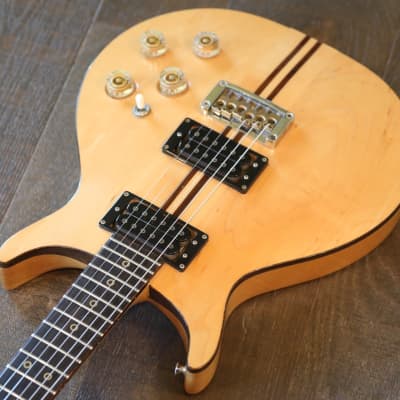1979 Washburn Wing Series Falcon Natural Double-Cut Neck-Through Electric Guitar + Hard Case image 4