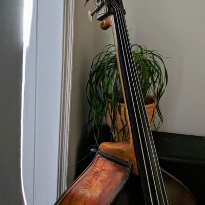 German Double Bass Upright Bass 1850 Brown image 6
