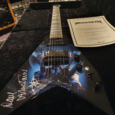 Dave Mustaine's Personally Owned #1 Megadeth Signed Tour Dean USA Custom Shop VMNT Flying King V kv1 image 1
