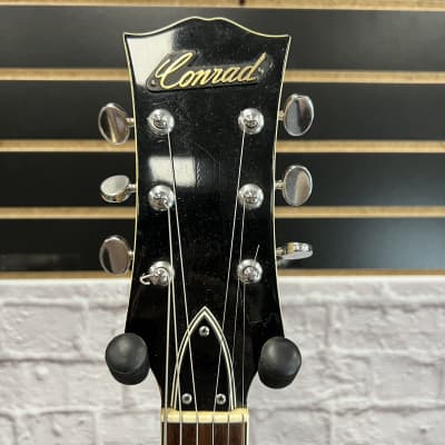 Conrad Vintage Semi-Hollow Sunburst Electric Guitar image 3
