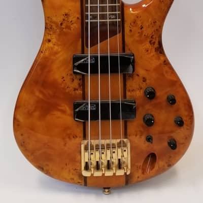 Ibanez SR800AM 4 String Electric Bass Guitar in Amber image 14