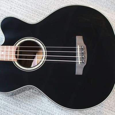 Takamine G Series GB30CE-BLK 4-String Acoustic-Electric Bass Guitar image 5